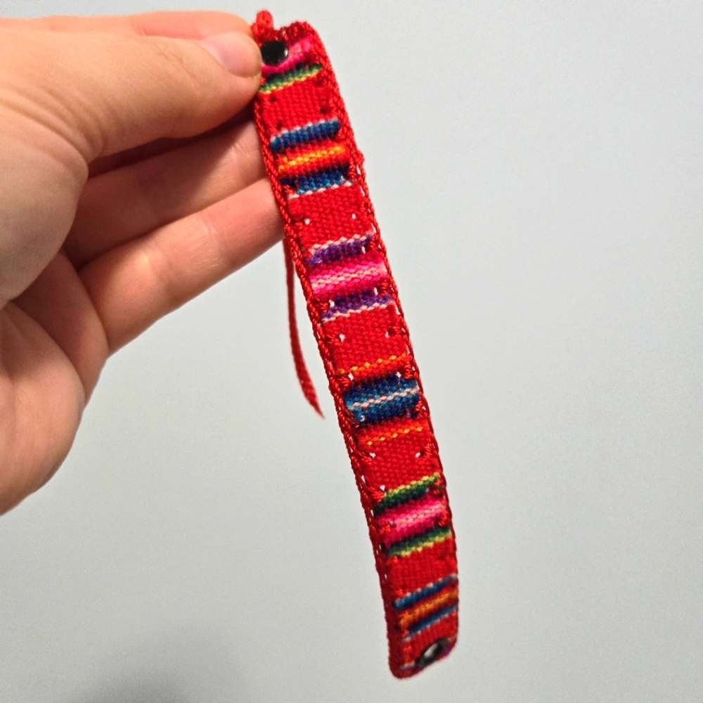 Red Peruvian Cotton Bracelet